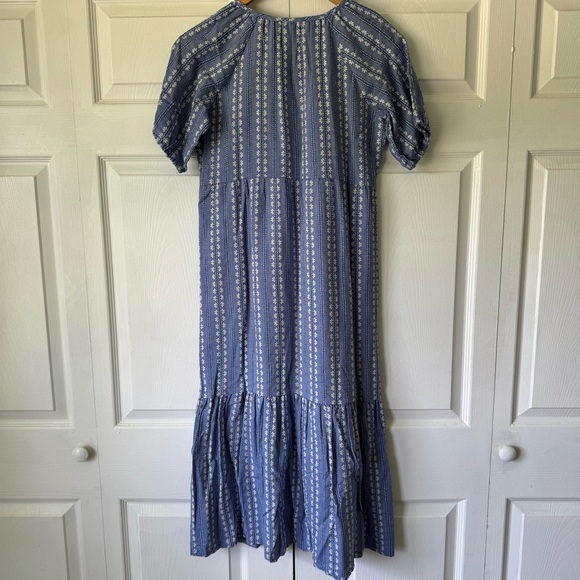 LOFT petal striped tiered pocket shirtdress - Size XS - Picture 9 of 15